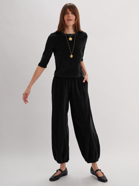 パンツ Velour mini pants black Paxos Pants in Velour – Suzie Kondi
