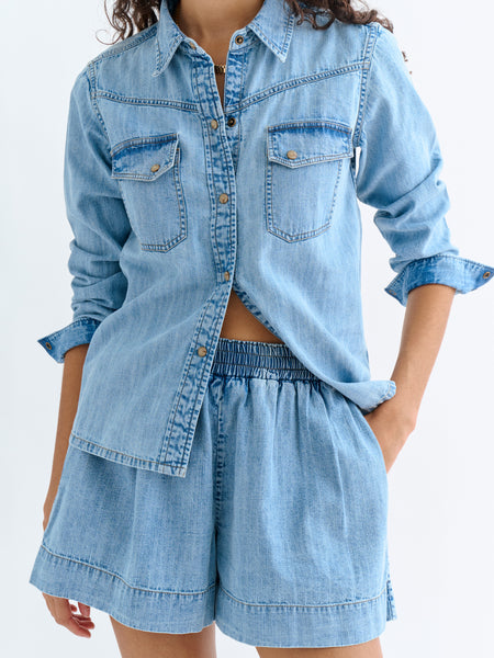 Shkip Shorts in Denim – Suzie Kondi