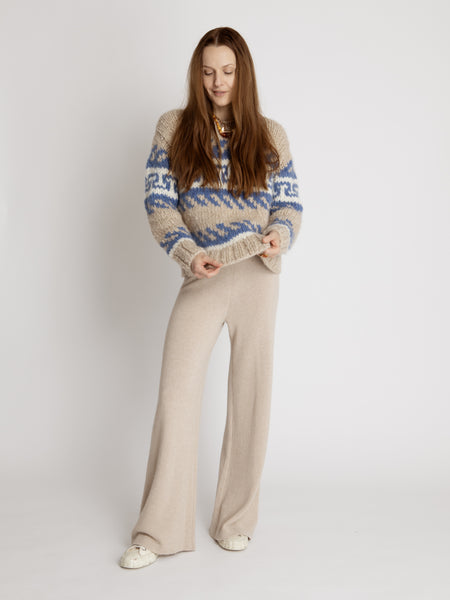 The Greek Key Jooshi Sweater in Cashmere – Suzie Kondi