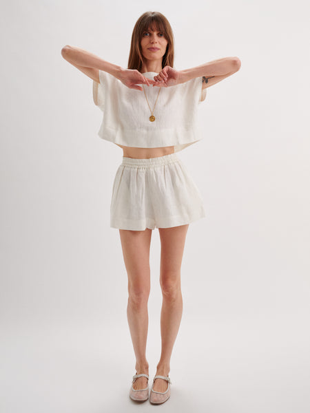 Shkip Shorts in Linen – Suzie Kondi