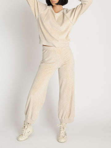 The Tosk Harem Pants in Heather Velour