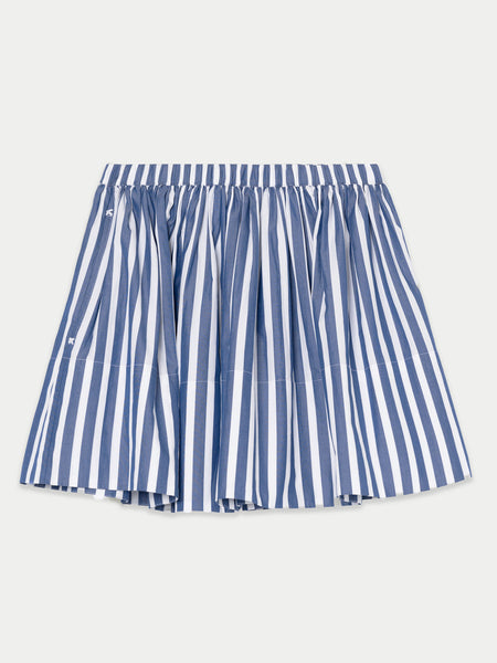 スカート Mardi Mercredi Striped pleated knit skirt navy S40125 The Fousta Skirt in Cotton Poplin – Suzie Kondi