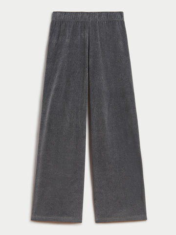 The Lito Low Rise Flare Pants in Heather Velour