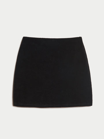 The Mikros Mini Skirt in Terry