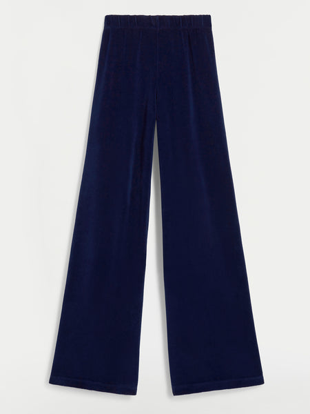 パンツ MUUET Cotton velour flare pants / NAVY Velour Flare Pants