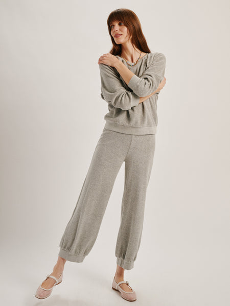 新品】suzie kondi ベロア ハーレムパンツ黒 レディース