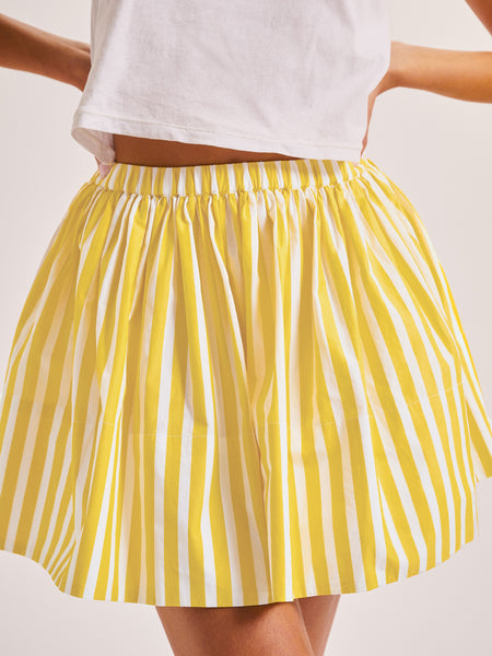 Suzan tack & gather skirt shape wide pants -nav