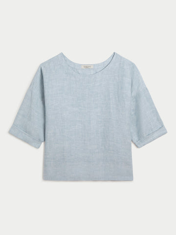 Saria Top in Linen