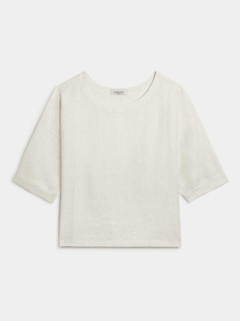Saria Top in Linen – Suzie Kondi