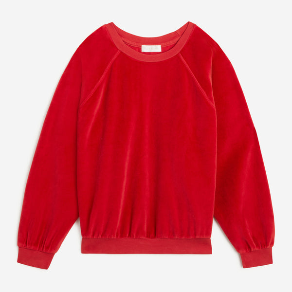 Samos Sweatshirt in Velour – Suzie Kondi