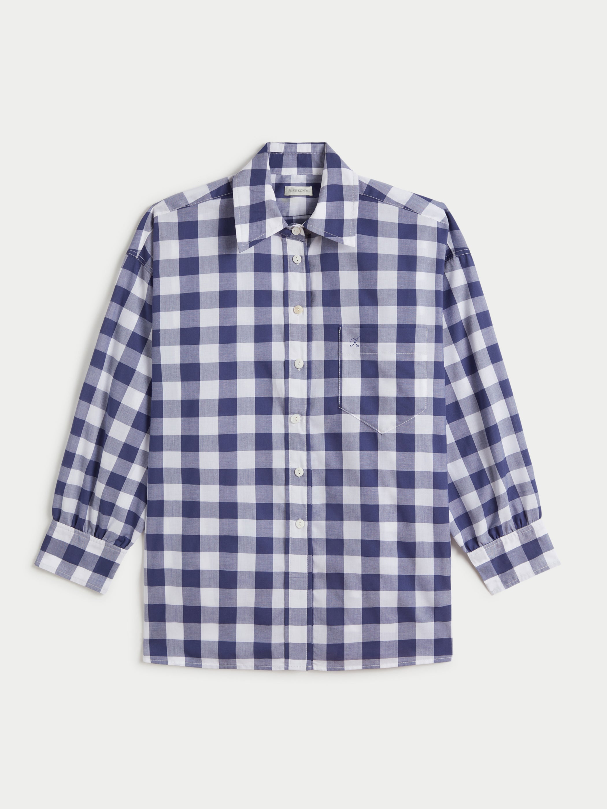 Large Navy Gingham 