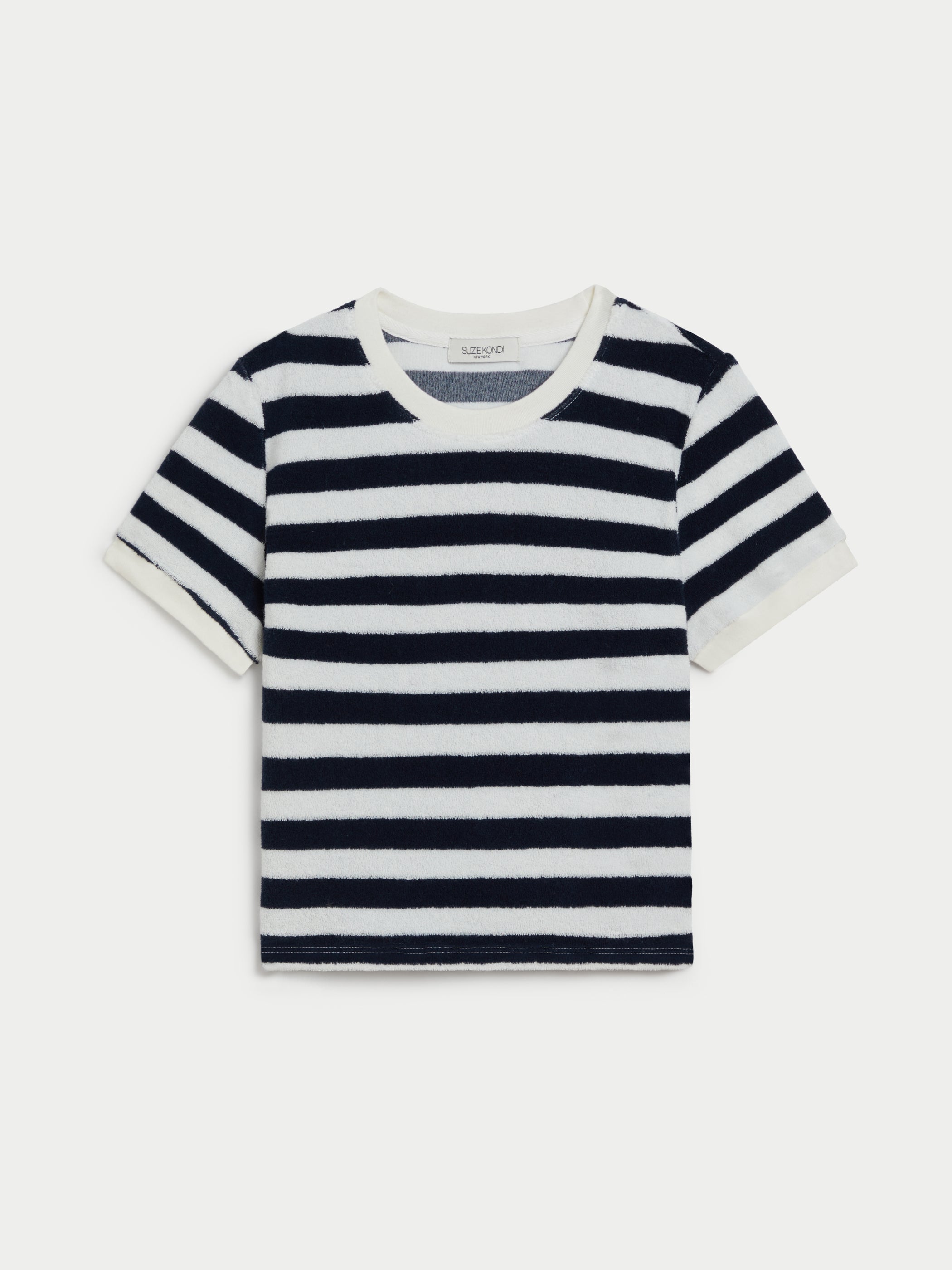 Navy Ivory Stripe 