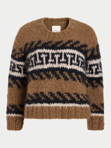Greek Key Jooshi Sweater in Cashmere 1