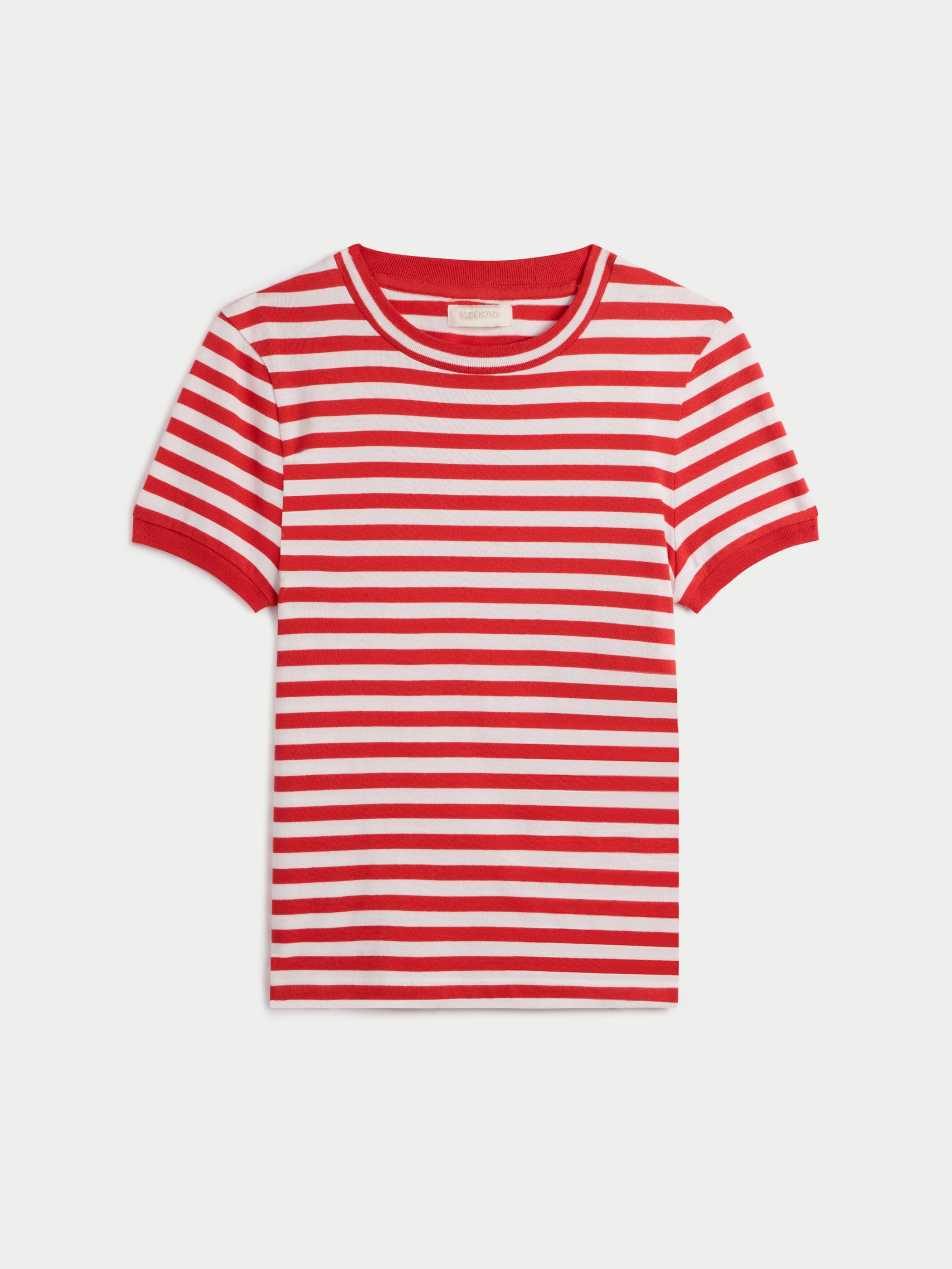 Cherry-Ivory Stripe 