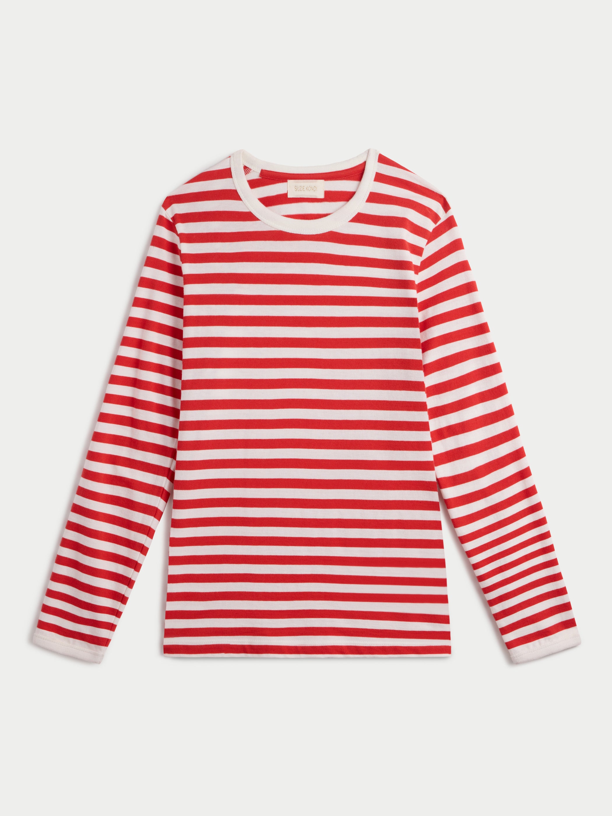 Cherry-Ivory Stripe 