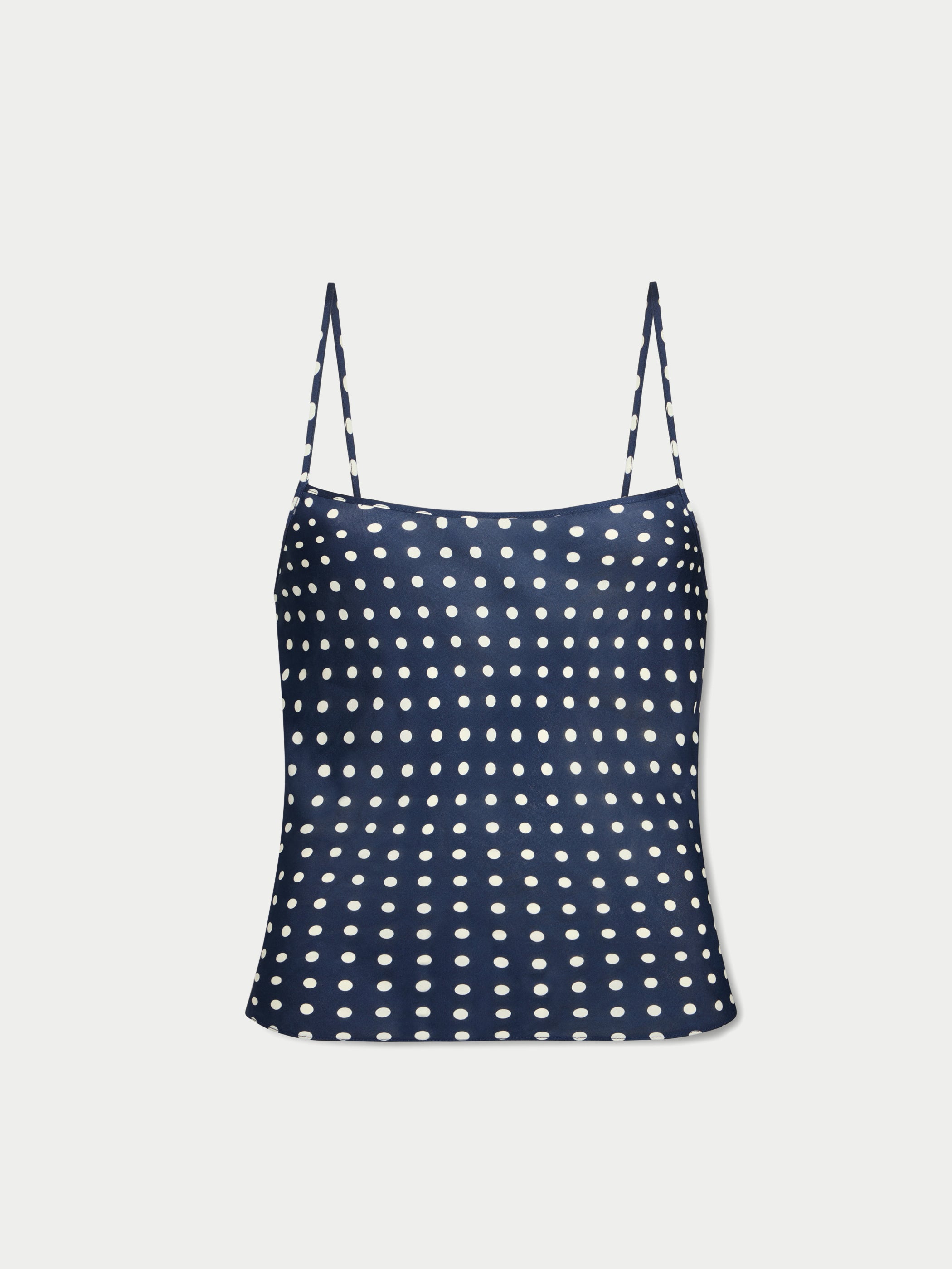 Navy Ivory Polka Dot 
