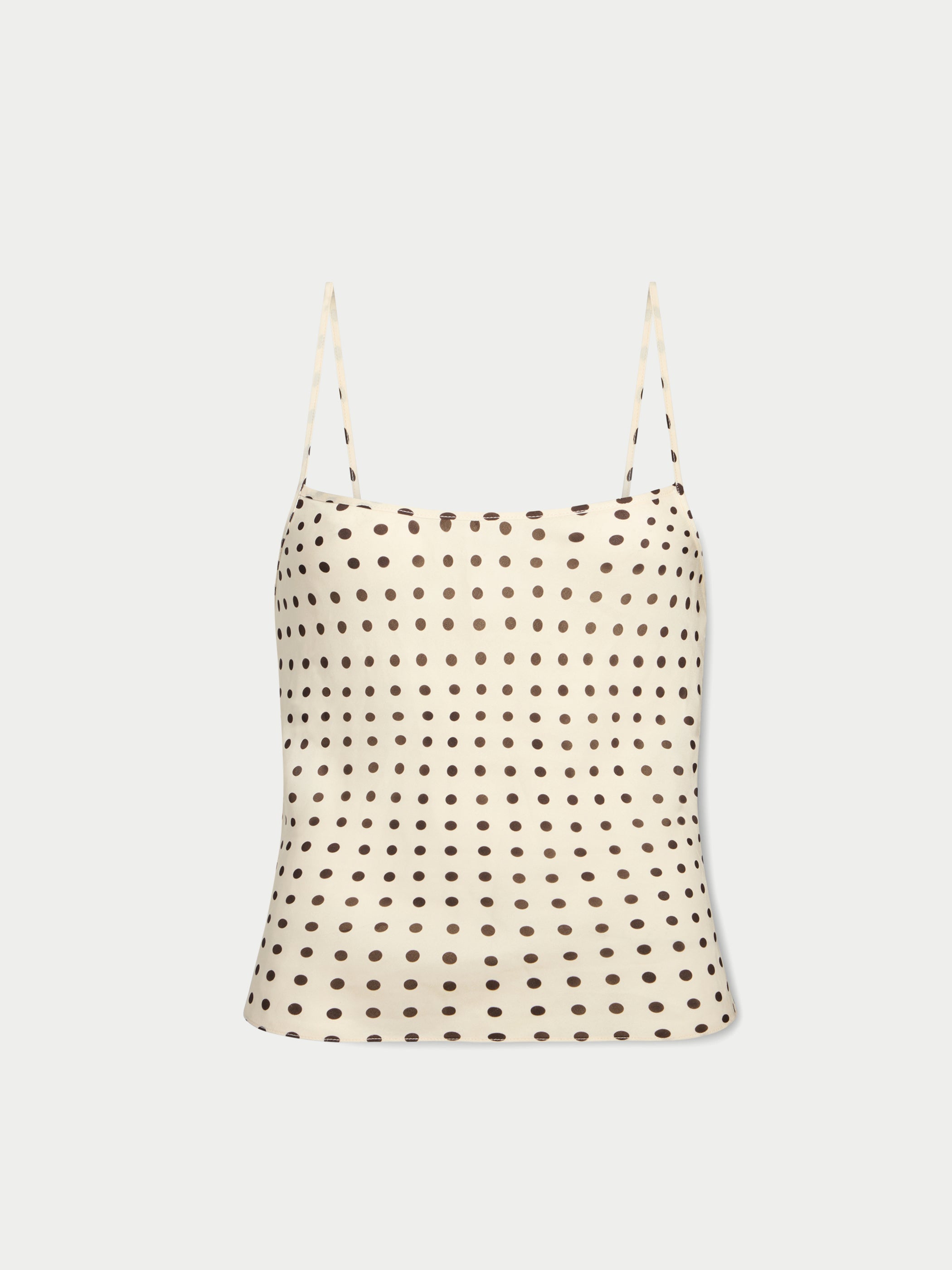 Ivory Walnut Polka Dot 