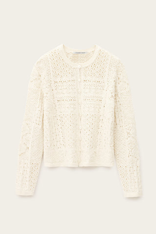 The Sidali Cardigan in Cotton Crochet
