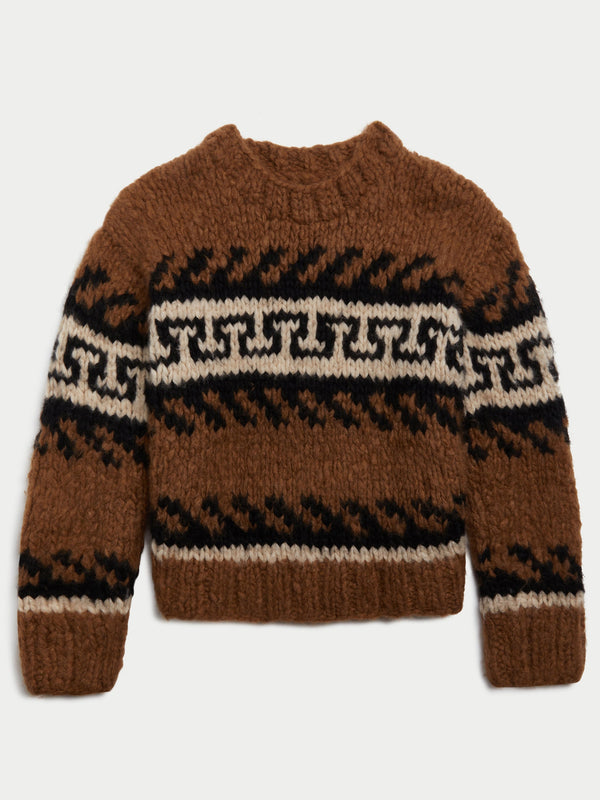 The Greek Key Jooshi Sweater in Cashmere
