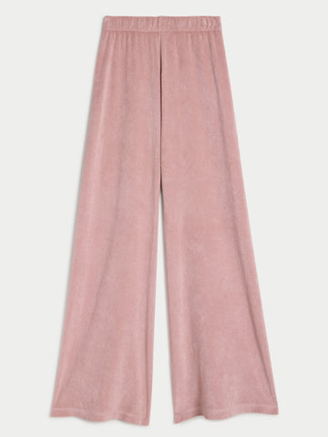 The Lito Low Rise Flare Pants in Terry