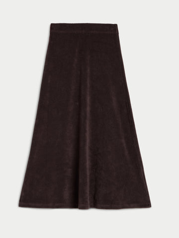 The Sienna Midi Skirt in Terry