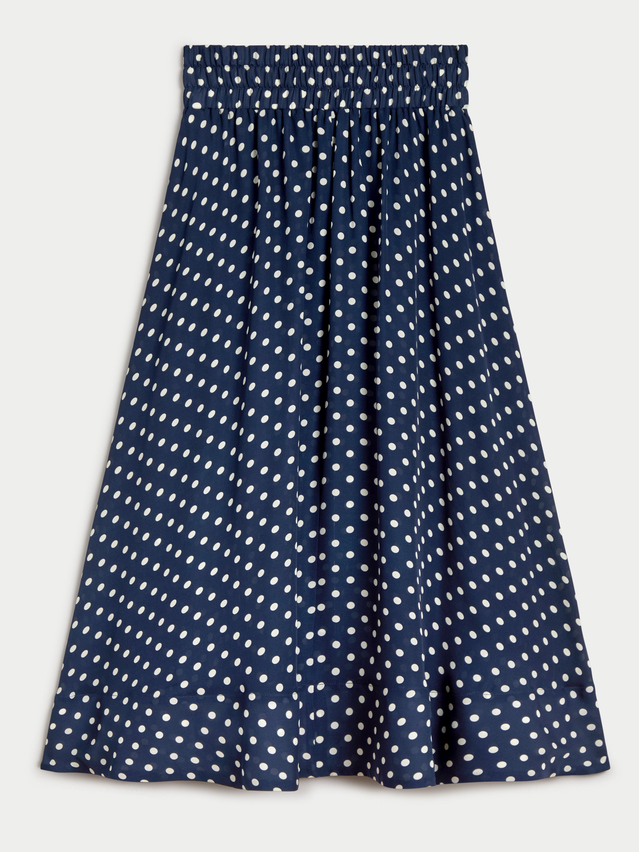 Navy Ivory Polka Dot 