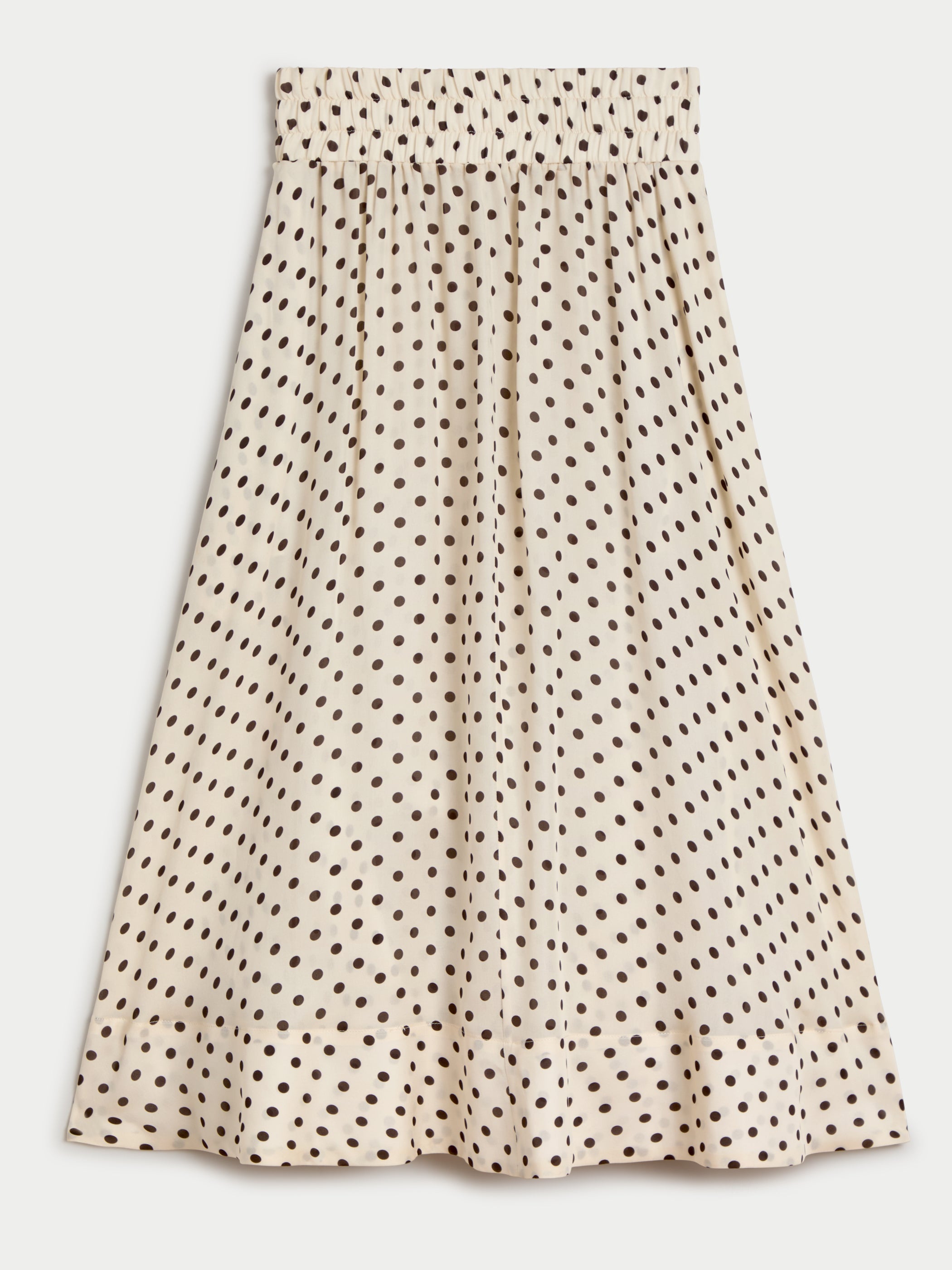 Ivory Walnut Polka Dot 