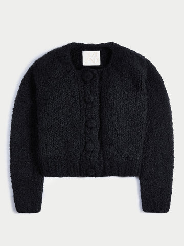 The Bleta Cardigan in Boucle Cashmere