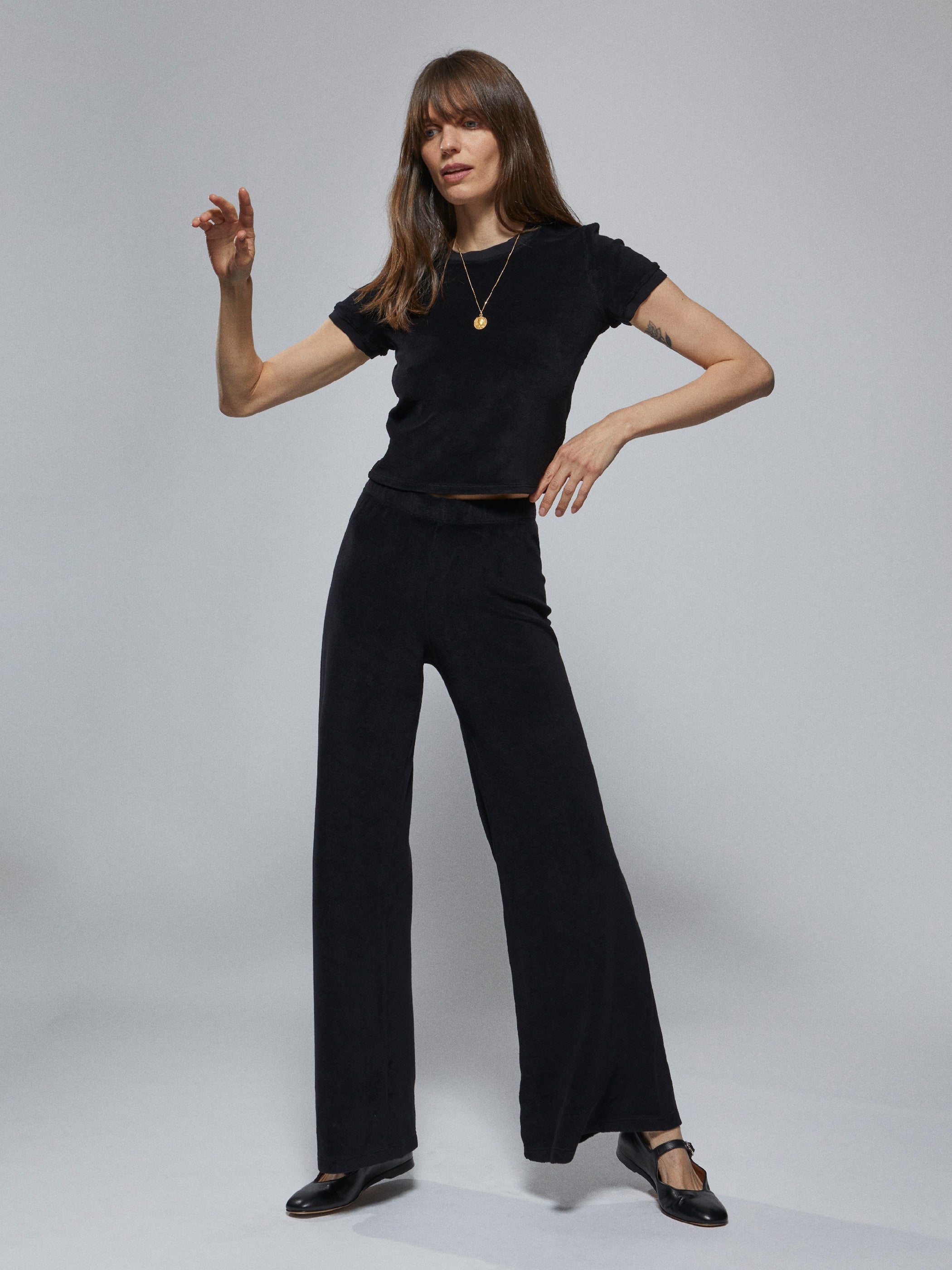 The Zephyra Flare Pants in Terry – Suzie Kondi