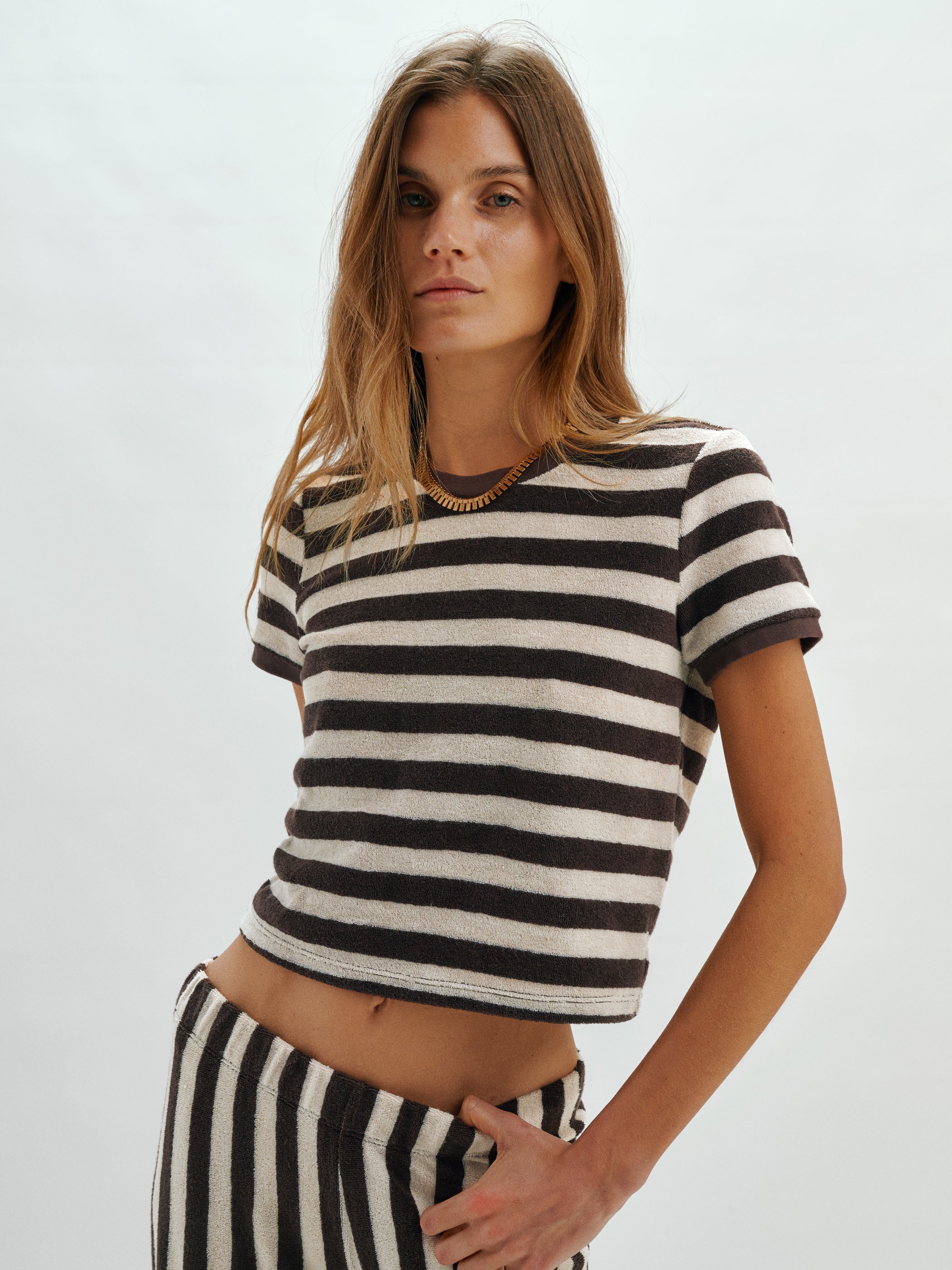 Truffle Ivory Stripe 