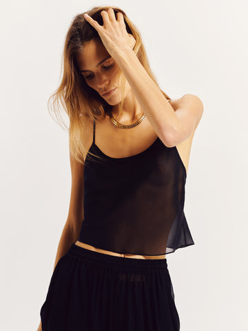 The Circe Top in Silk Chiffon