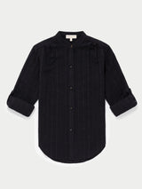 The Koubi Button Blouse in Thick & Thin Gauze