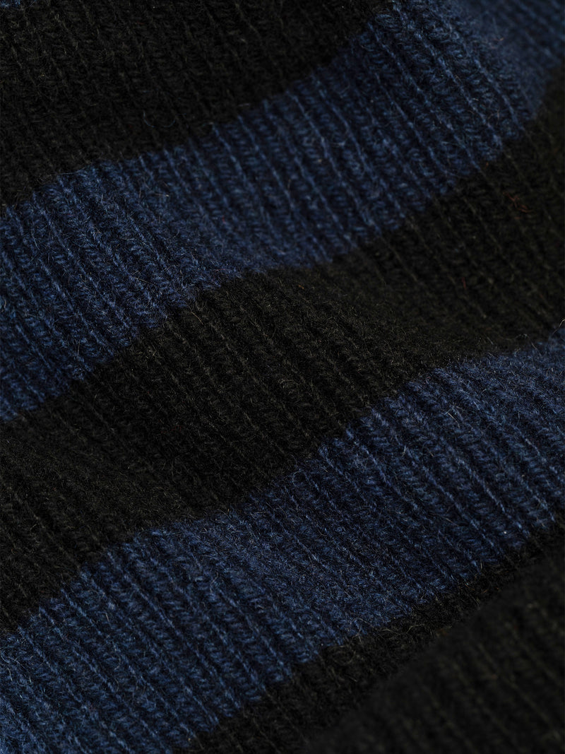 Black-Navy Stripe