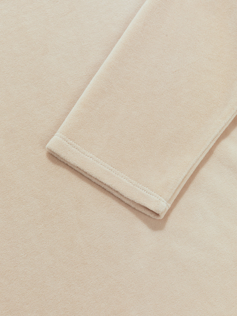 The Corfu Elbow Sleeve Crew in Velour 