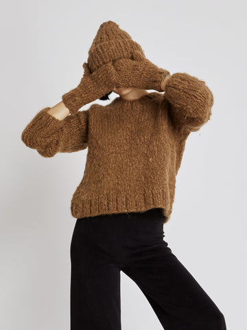 The Mire Mittens in Cashmere