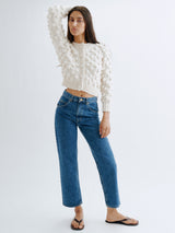 Juno Cardigan in Silk Cotton 3