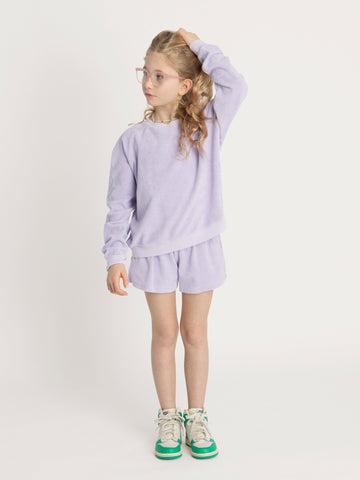 The Kids Track Shorts in Terry