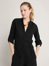 The Koubi Button Blouse in Thick & Thin Gauze