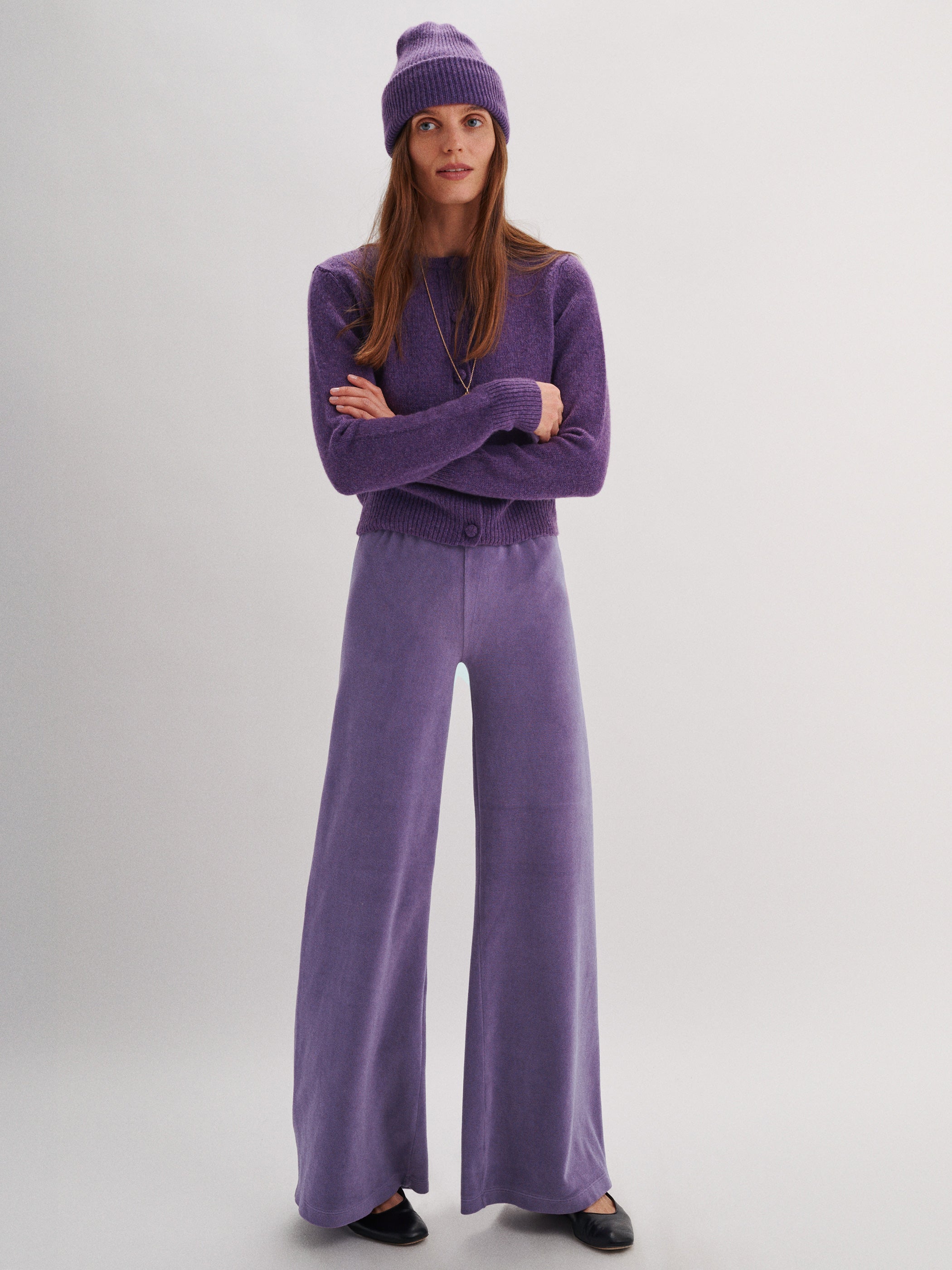 The Zephyra Flare Pants in Velour 