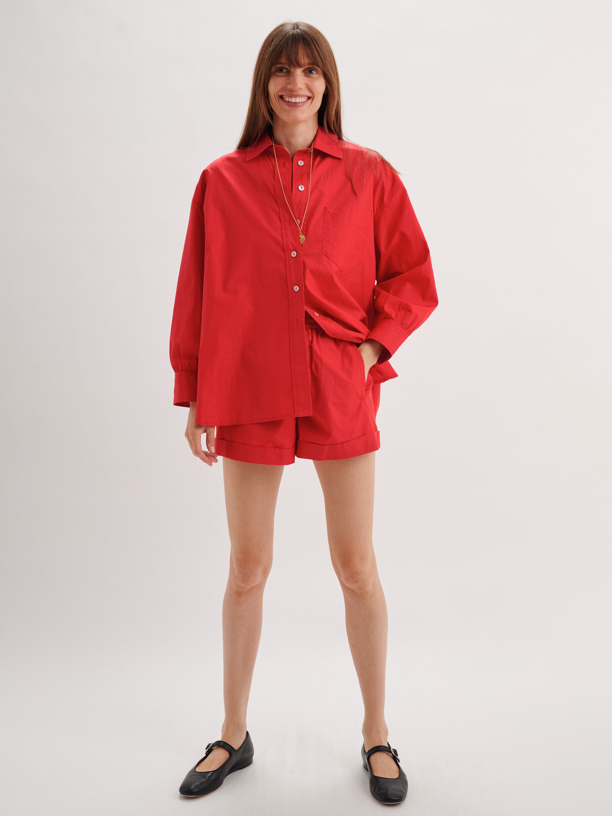 The Kappa Button-Up Shirt in Cotton Poplin