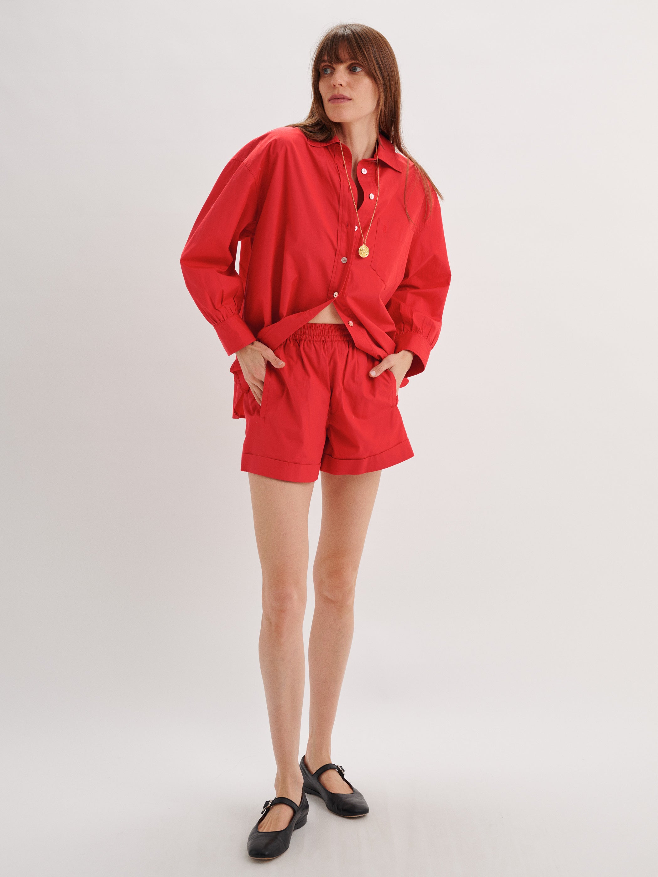 The Kappa Button-Up Shirt in Cotton Poplin