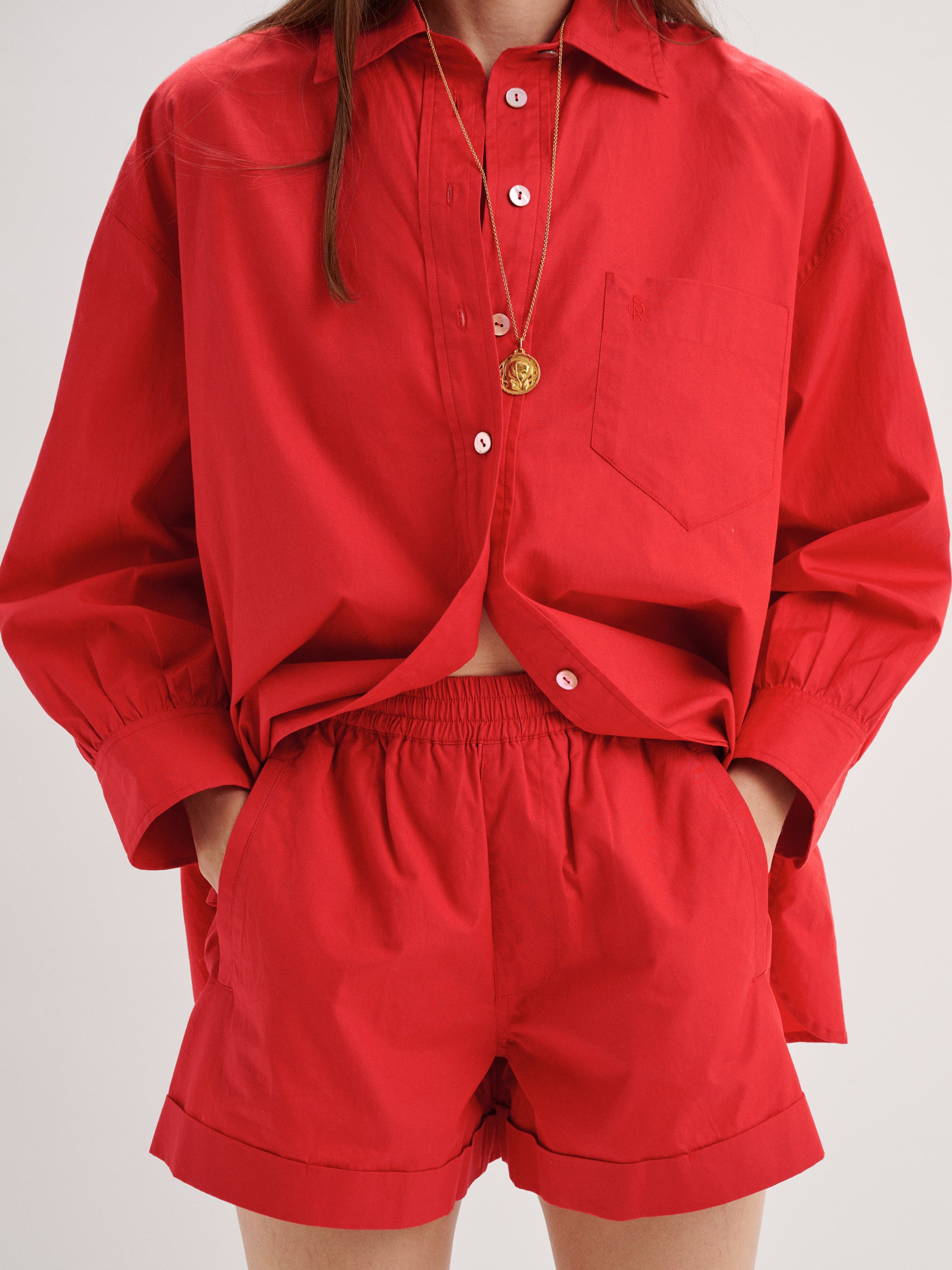The Kappa Button-Up Shirt in Cotton Poplin