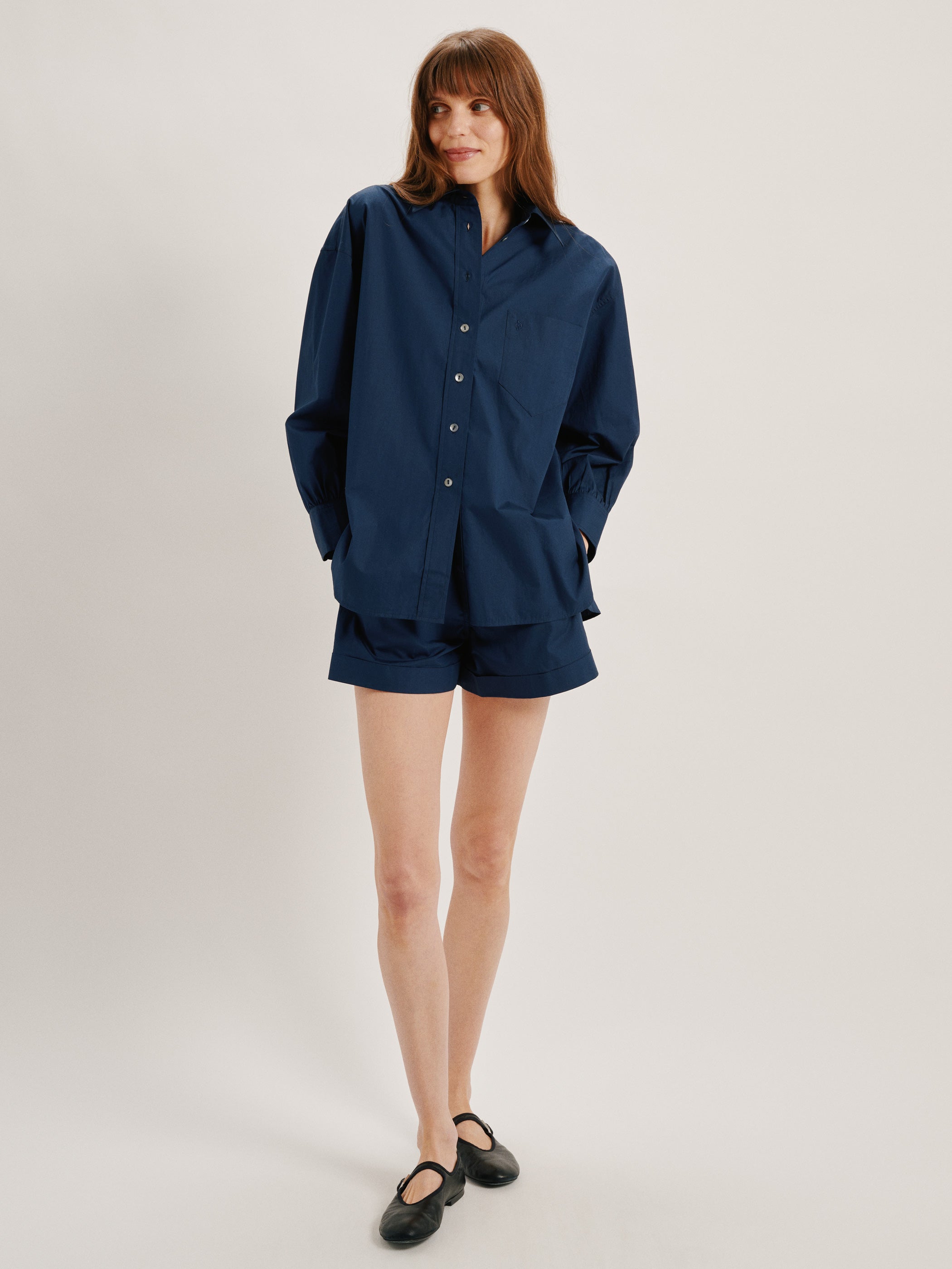 The Kappa Button-Up Shirt in Cotton Poplin 