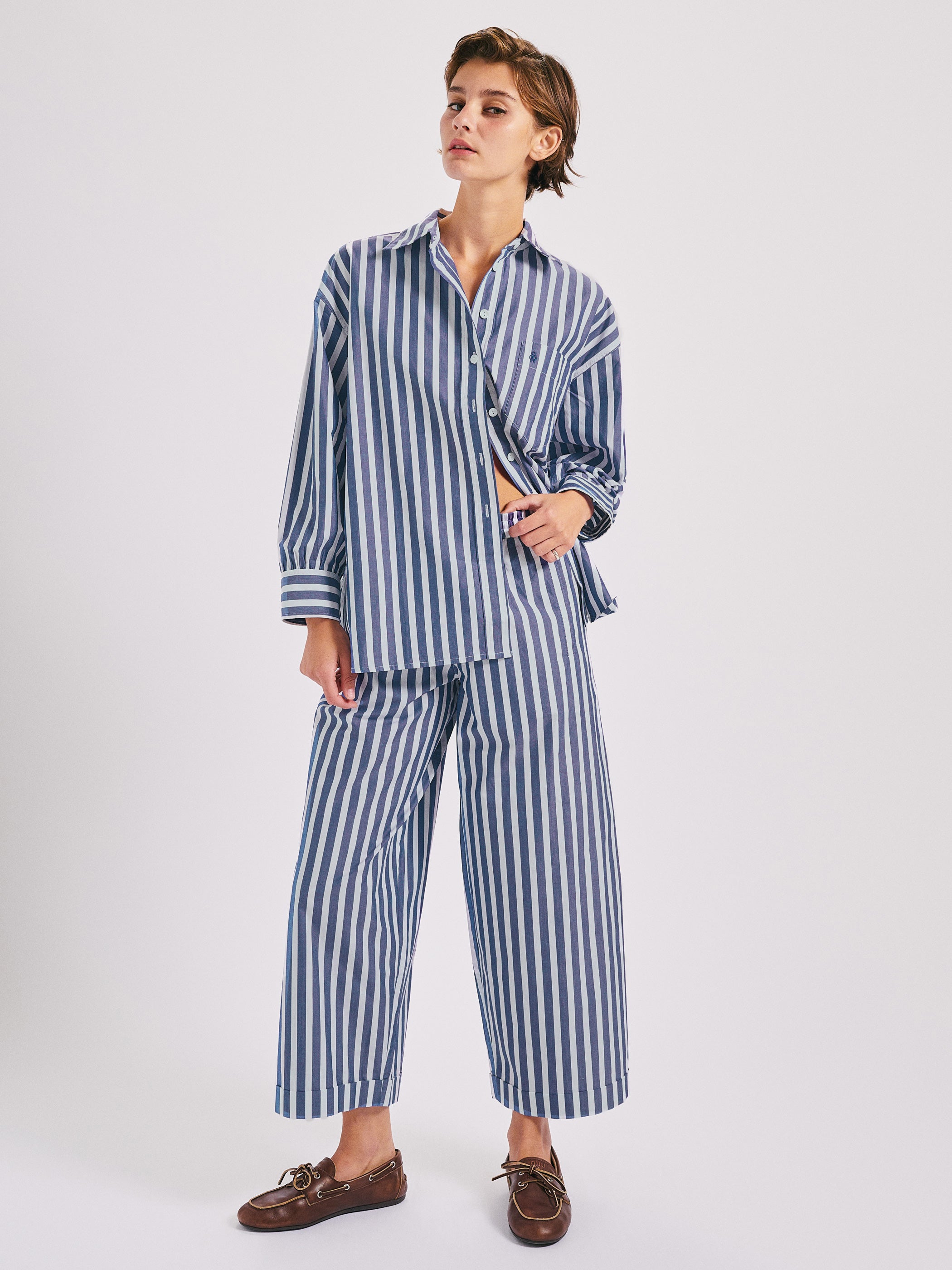 Wide Navy Stripe 