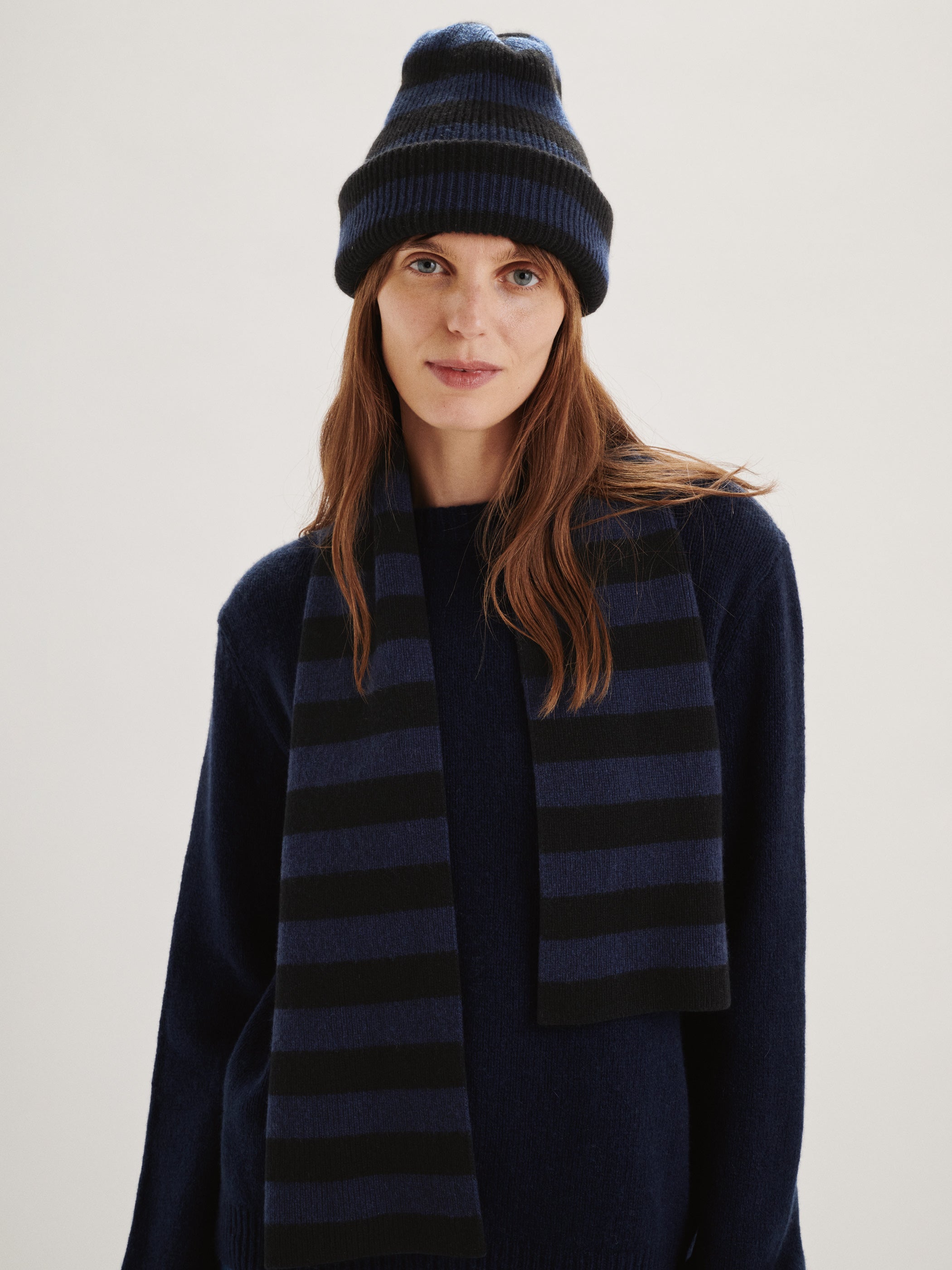 Black-Navy Stripe 