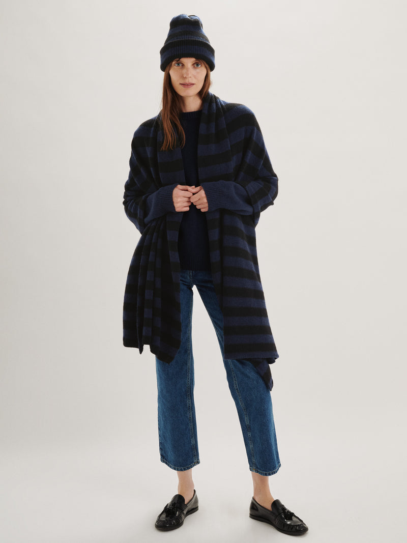 Black-Navy Stripe 