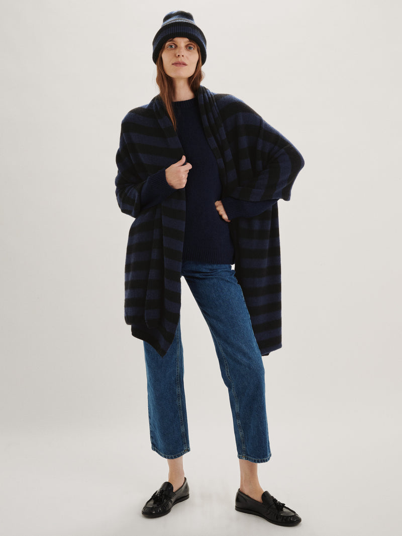Black-Navy Stripe 