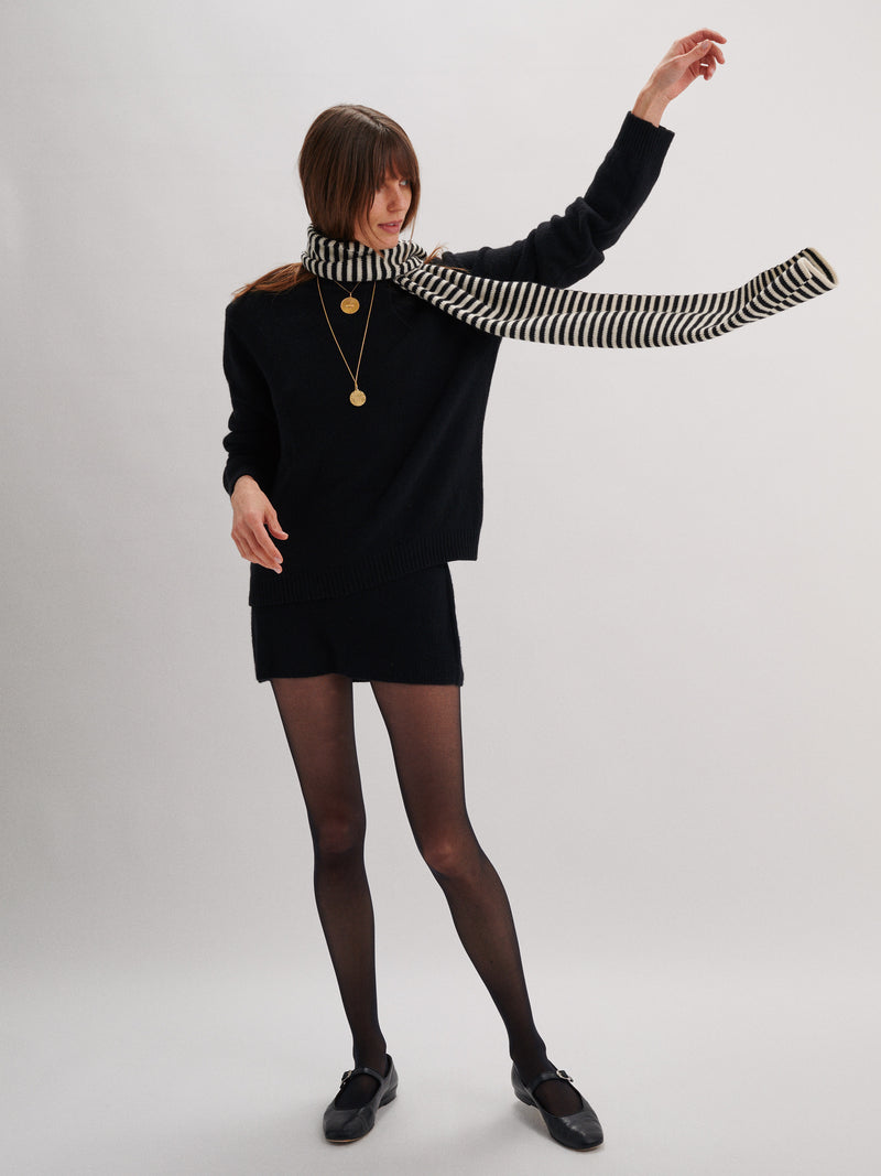 Black-Ivory Stripe 