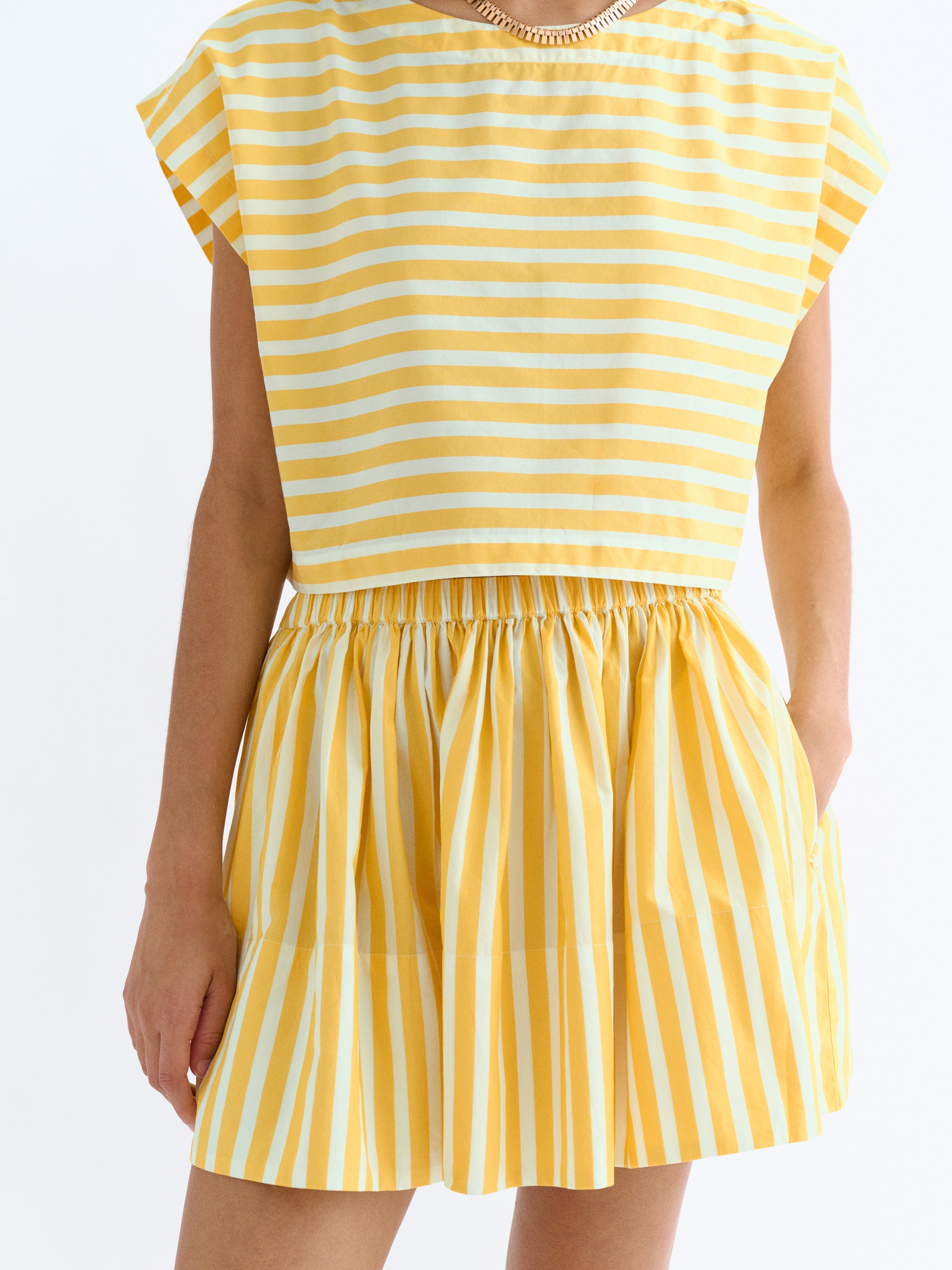 Fousta Skirt in Cotton Poplin 