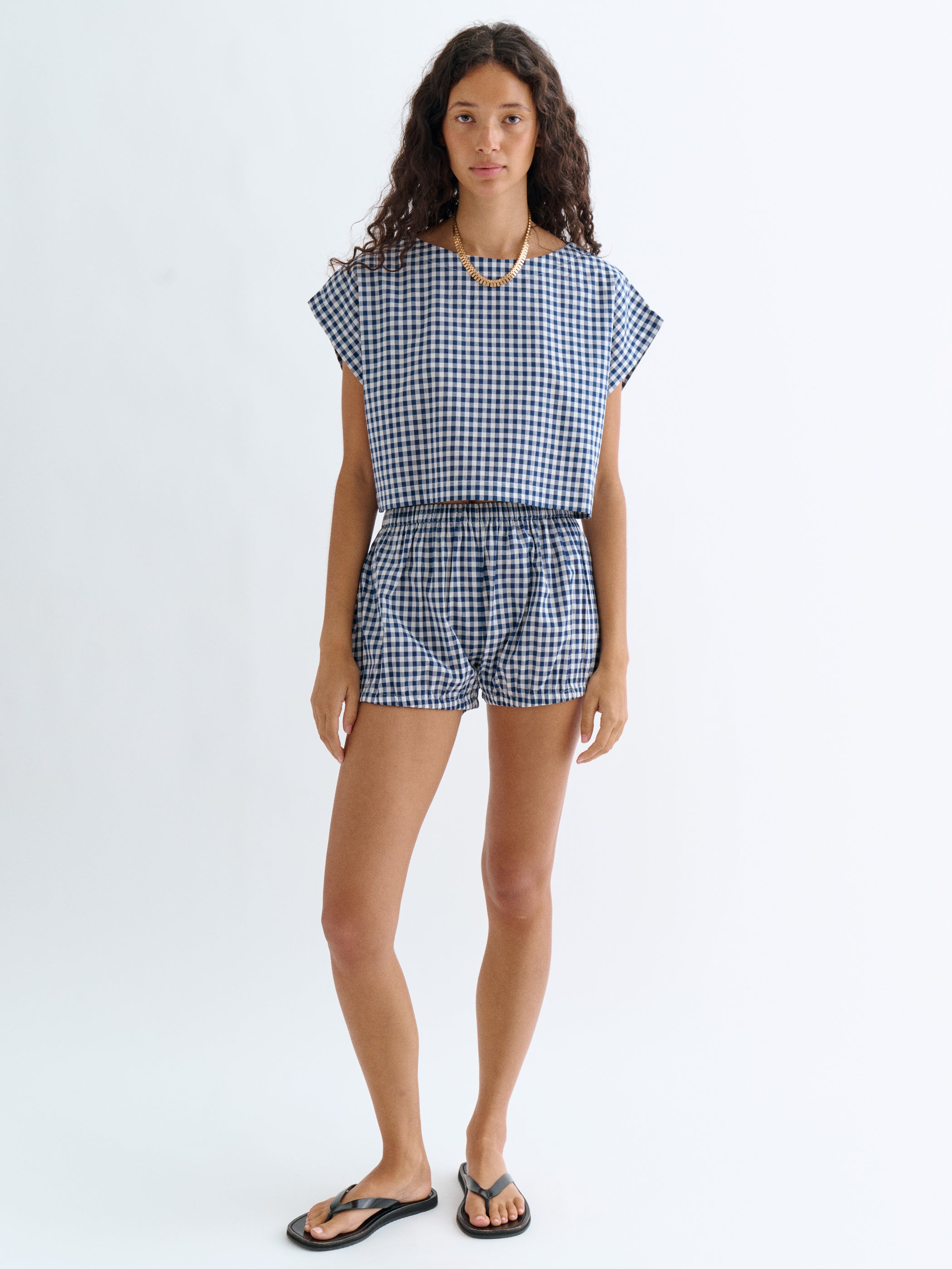 Small Navy Gingham 